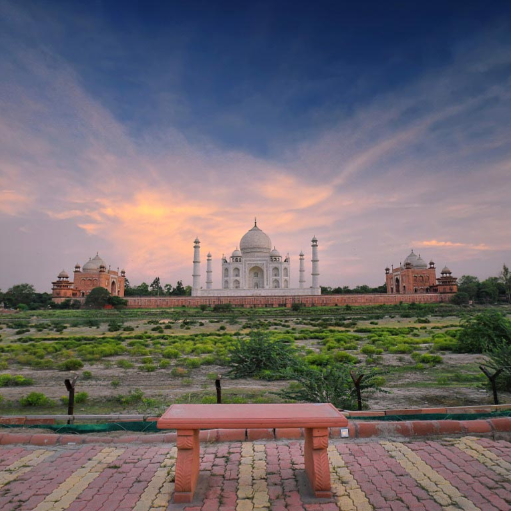 Taj Mahal at sunrise