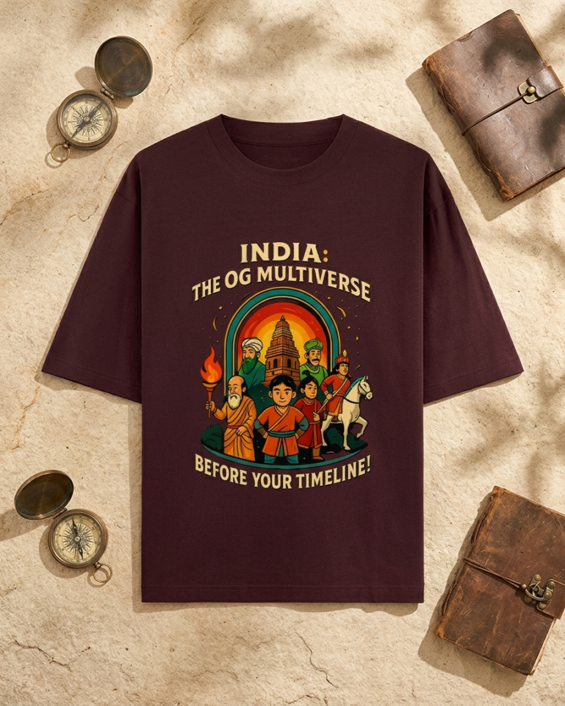Epic Multiverse, Indian History Oversized T-Shirt | SindhVerse