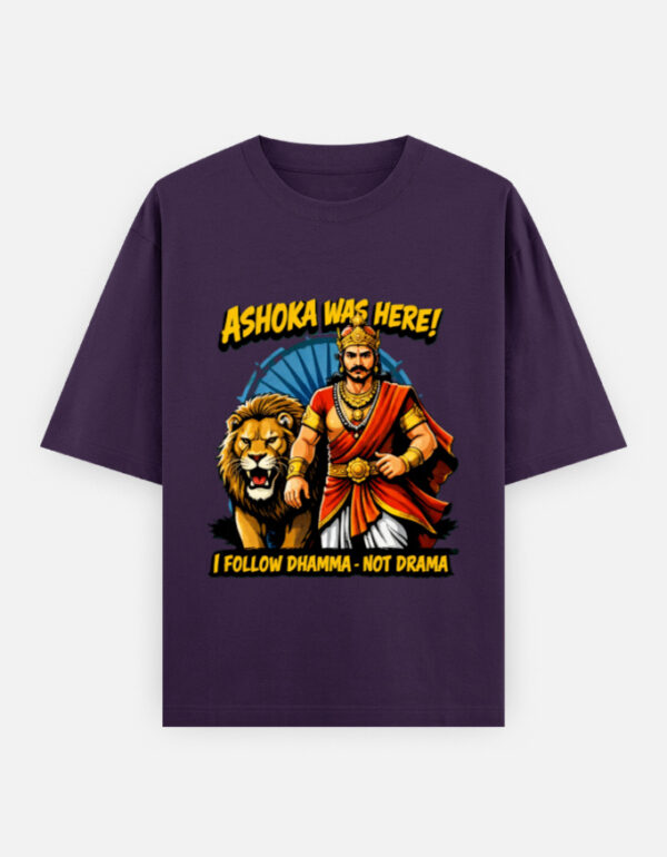 Dhamma Not Drama, Buddhist Oversized T-Shirt | SindhVerse